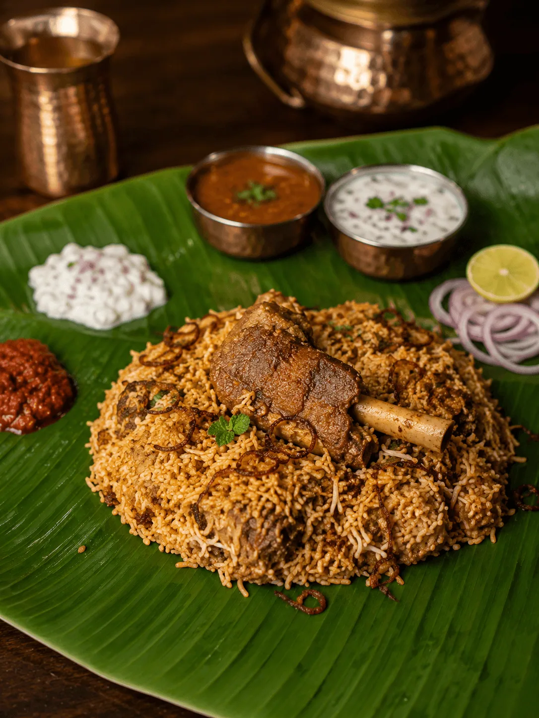 Mutton biriyani handi